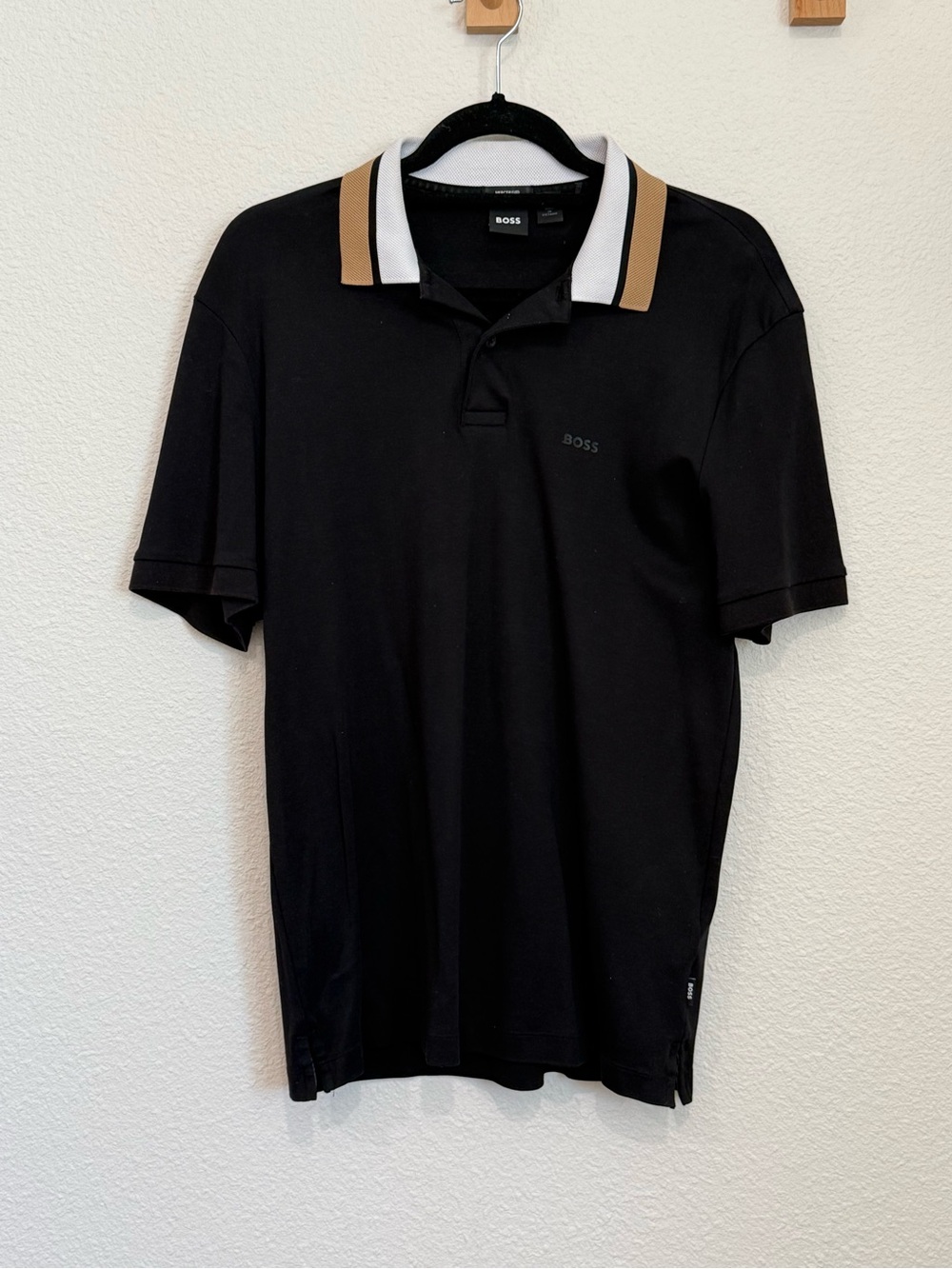 BOSS Men's Black Polo